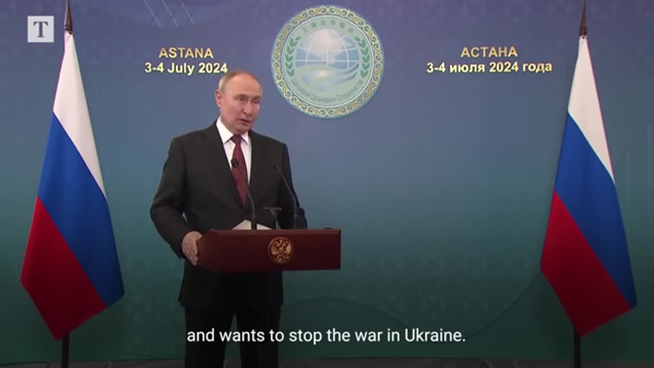 Putin comments on trump wanting to stop the war in Ukraine