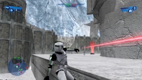 Star Wars Battlefront 2004: Harbor: Mountaintop Defenses Clone Wars Campaign Gameplay