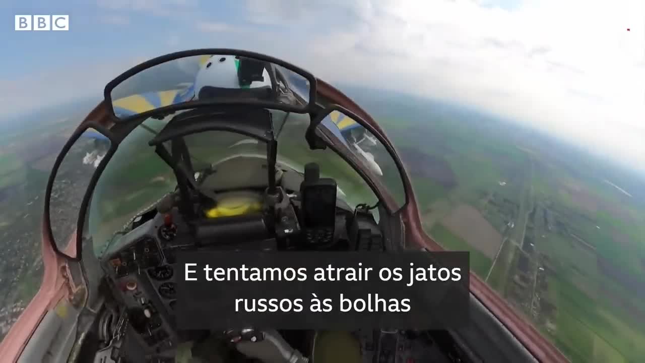 Guerra na Ucrânia: o piloto que 'caça' mísseis russos