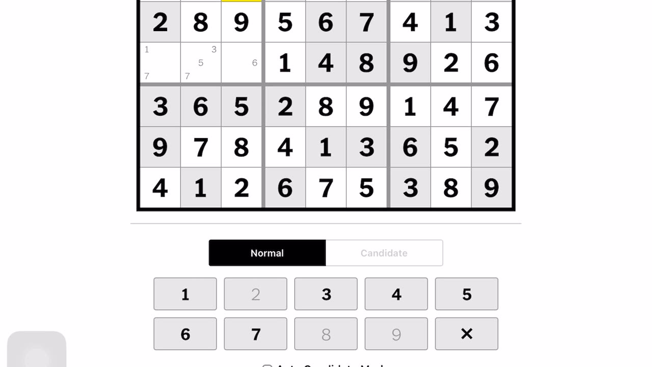 Sudoku 2023-06-03 easy