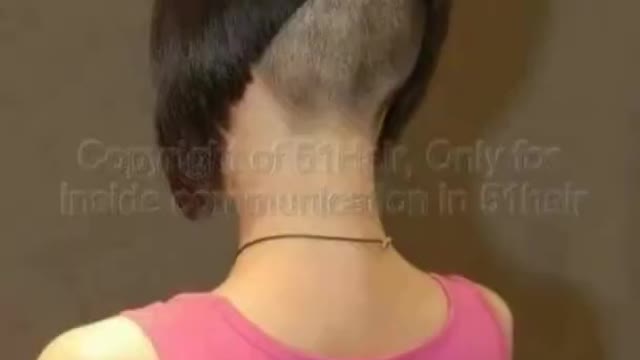 Cute bob undercut