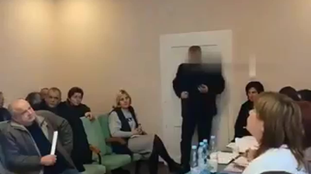 Ukrainian deputy Serhiy Batryn of Zelenskyy's party detonates grenades in Keretsky council meeting