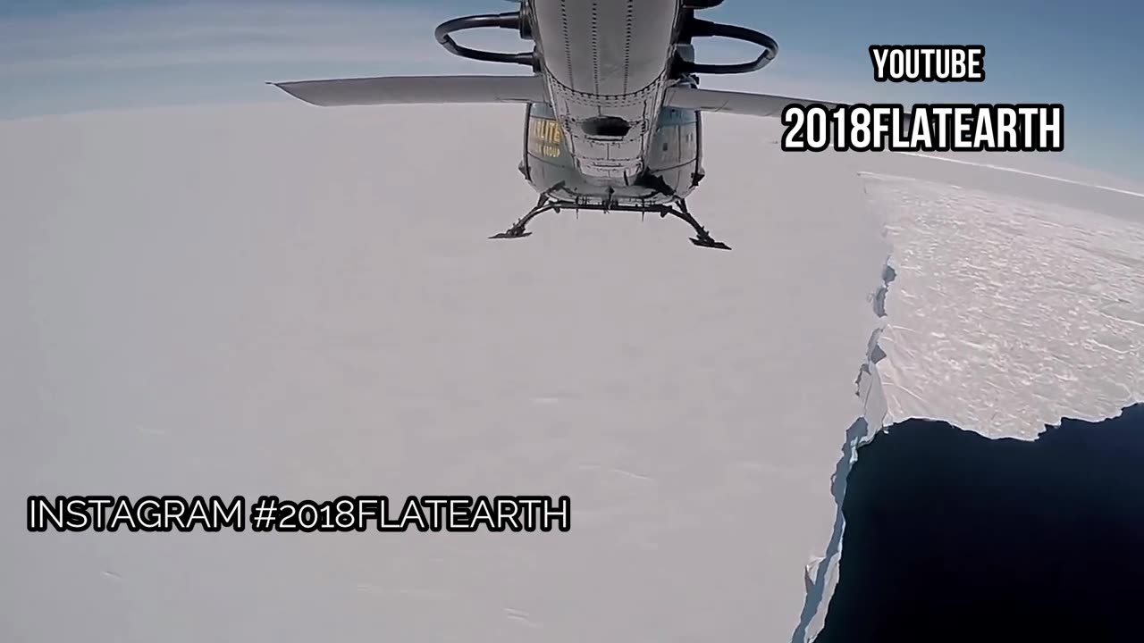 ANTARCTICA THE ICE WALL IN HELICOPTER