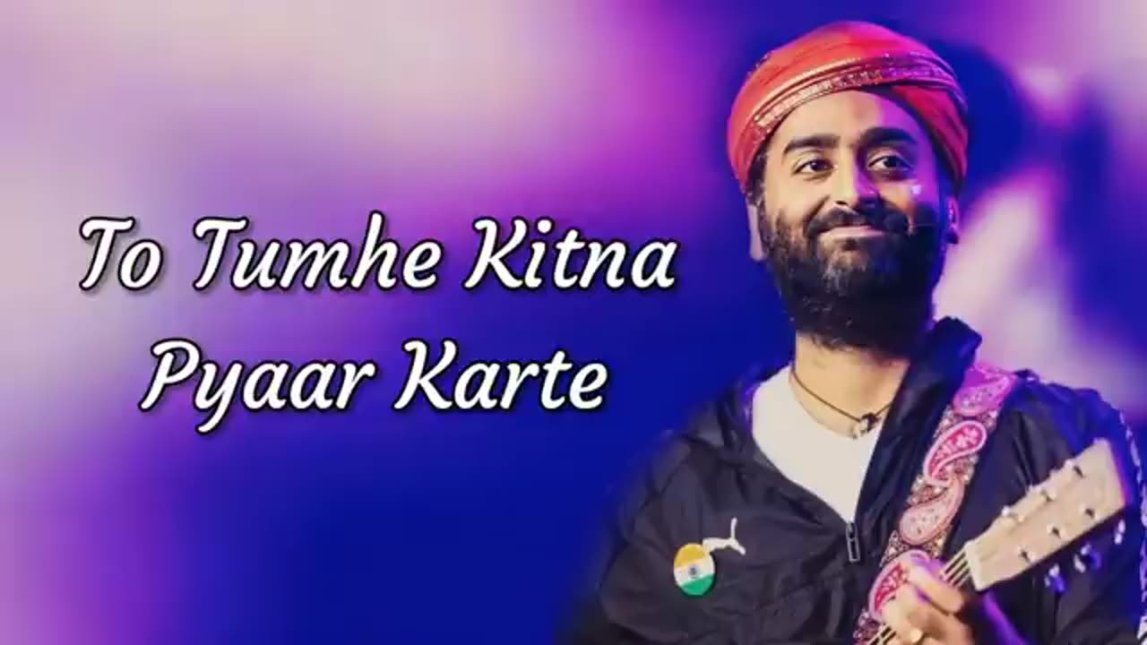 Arijit Singh- Tumhe Kitna Pyaar Karte (Lyrics) - Bawaal - Mithoon - Varun Dhawan, Janhvi Kapoor