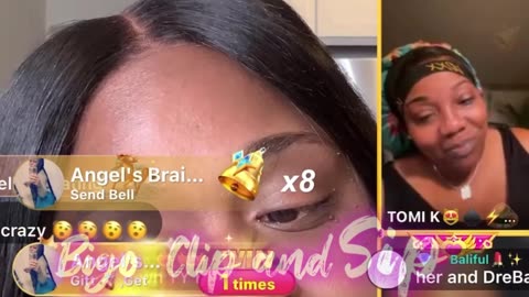 DreBaby live ft TomiKay vs ChinaRed roasting & body challenge 2/19/24 #bigoclipandsip