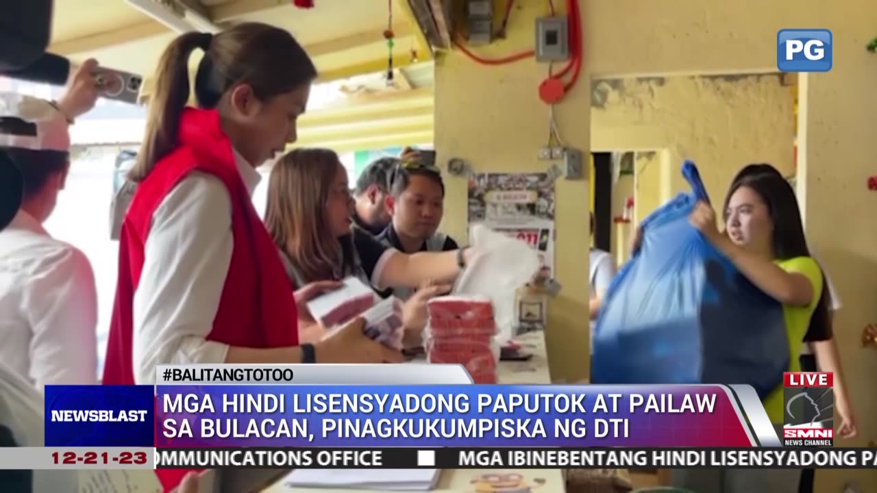 Mga hindi lisensyadong paputok at pailaw sa Bulacan, kinumpiska ng DTI