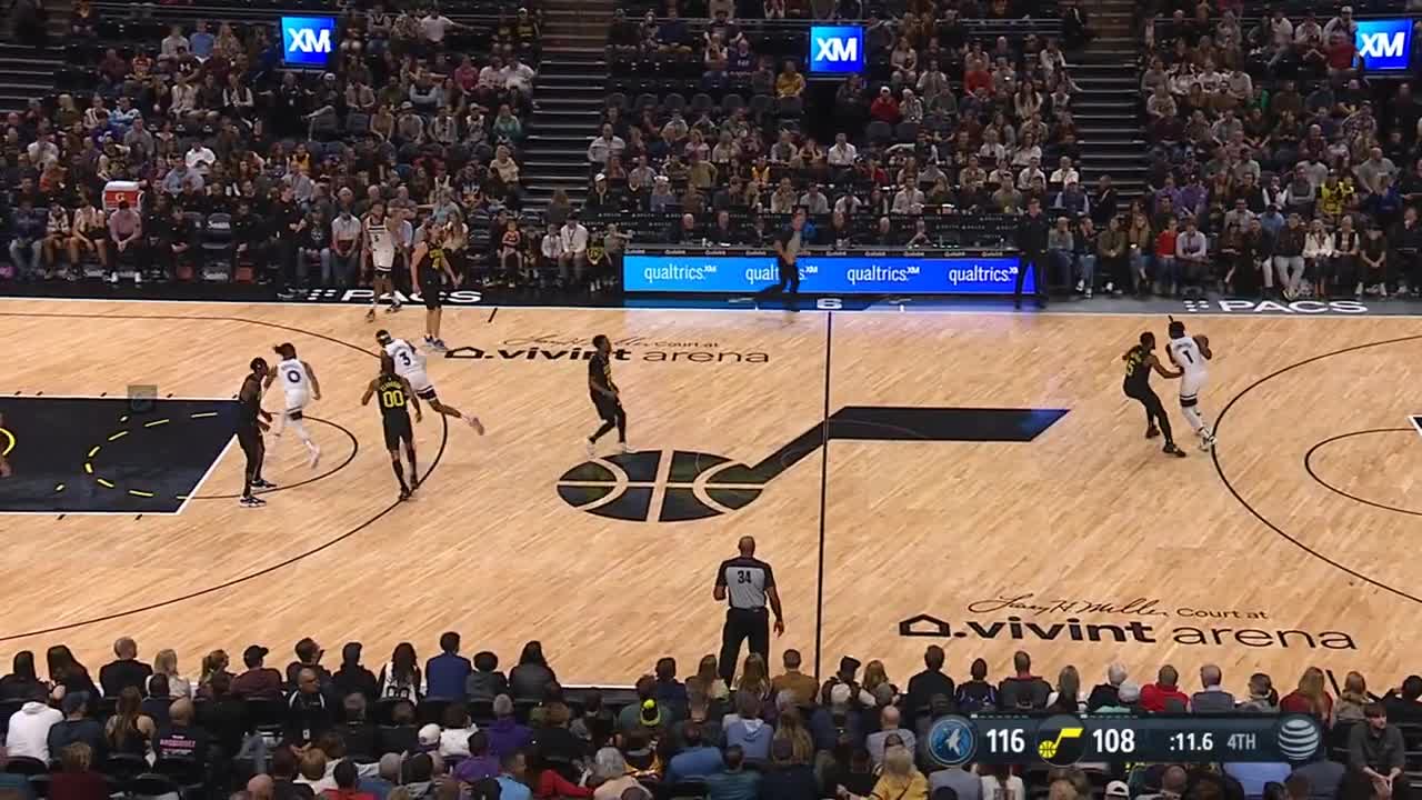 Malik Beasley gets heated at Rudy Gobert after the game for scoring with 2secs left