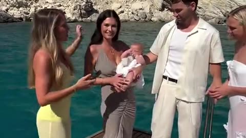 Heart-stopping moment bridesmaid drops the rings overboard