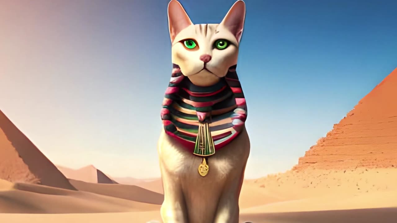 Mau egiziano-Il divino felino dell'antico Egitto DOCUMENTARIO Simbolo di Ra era il disco solare e il geroglifico O,un cerchio con un punto nel centro,simbolo astronomico del SOLE.e allora era il grande gatto del grande cerchio chiamato occhio di Ra