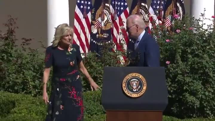 WATCH: Confused Biden Struggles to Walk Off Stage