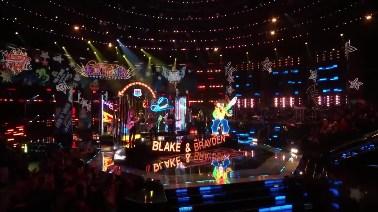 Brayden Lape and Blake Shelton Sing 'Chasin' That Neon Rainbow' - NBC's The Voice Live Finale 2022