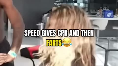 Ishowspeed gives CPR and farts😂