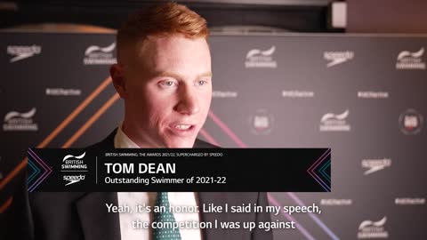 Tom Dean Outstanding Swimmer of 2021-22 The Awards 2021-22