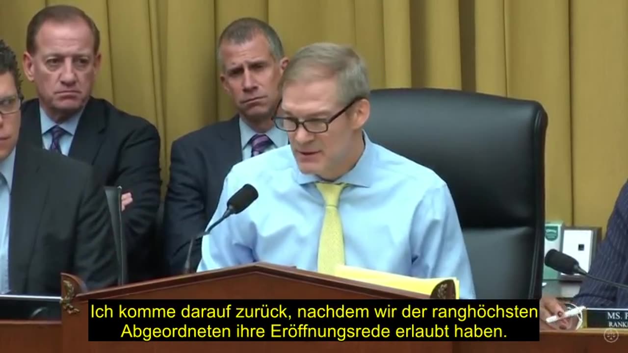 Jim Jordans Eröffnungsrede in der Kongressanhörung über die Instrumentalisierung der Bundesregierung