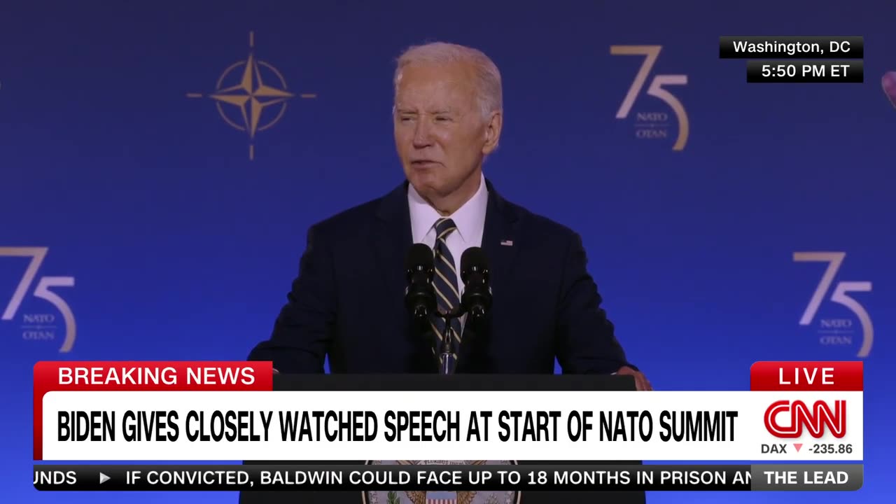 Biden gives closely watched speech at NATO summit