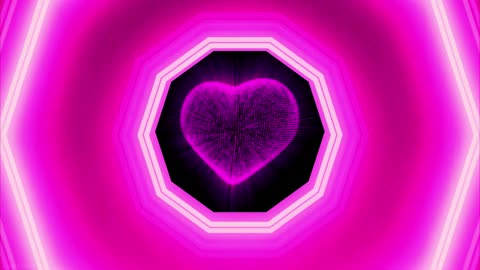 460. Neon Hearts In Pink Love - Romantic 💗