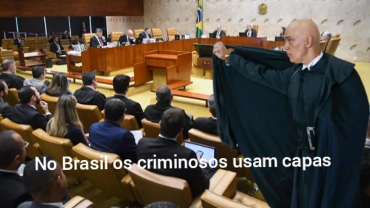 No Brasil os criminosos usam capas