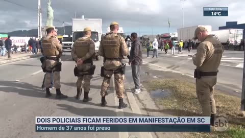 Manifestantes bolsonaristas atacam viaturas no Pará | SBT Brasil