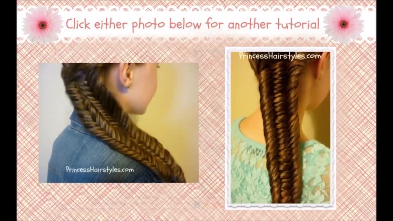 Twisted Edge Fishtail Braid, Hair Tutorial