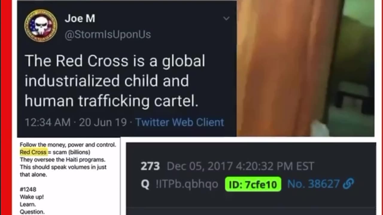 THE RED CROSS IS A GLOBAL INDUSTRIALIZED CHILD HUMAN TRAFFICKING CARTEL