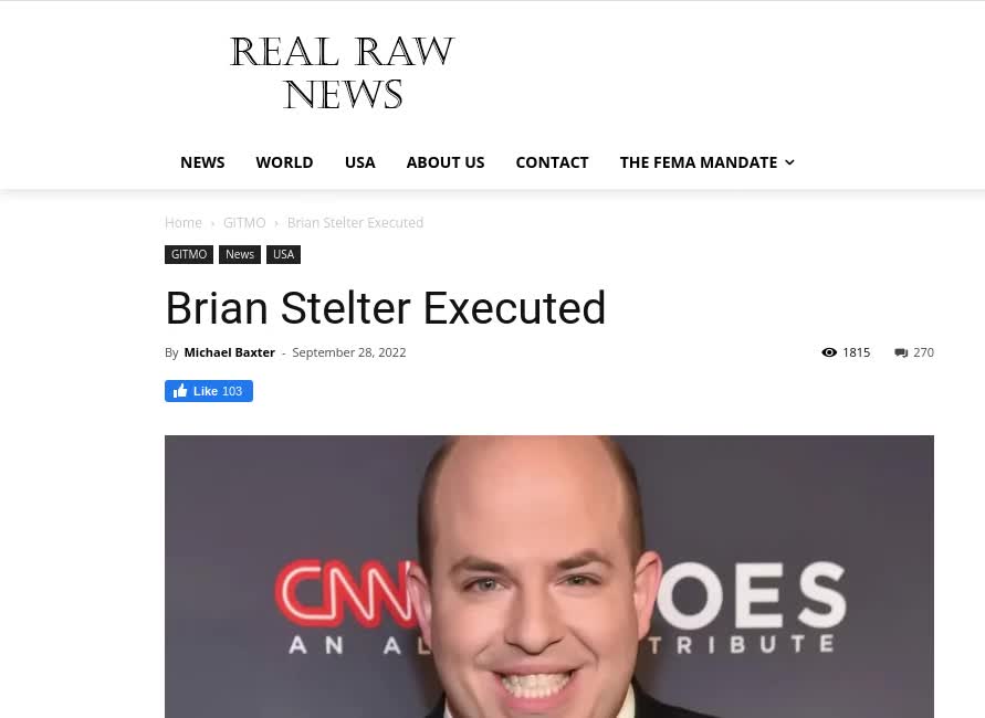 Brian Stelter Hanged @ GITMO