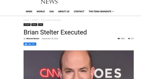 Brian Stelter Hanged @ GITMO