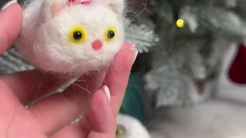 Сhristmas tree decoration made from my cat🐱