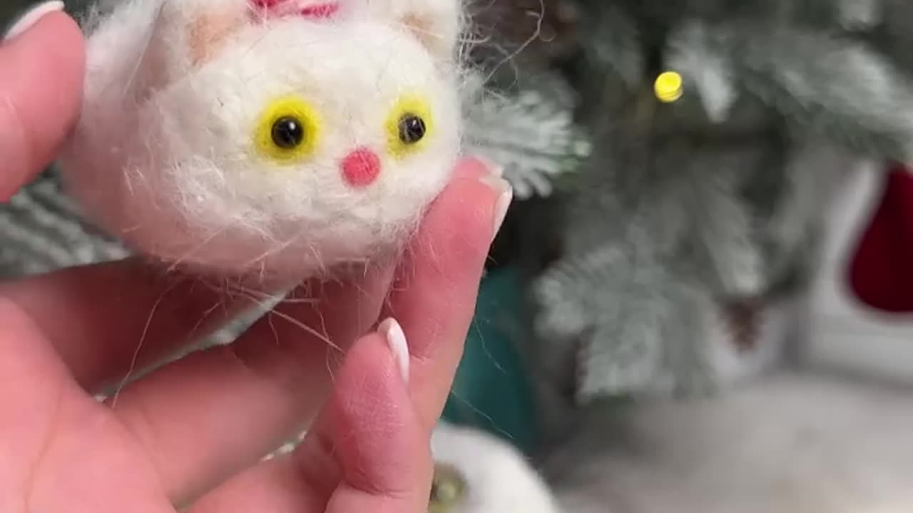 Сhristmas tree decoration made from my cat🐱