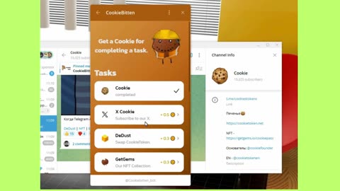 new mining mini app telegram bot cookiebitten