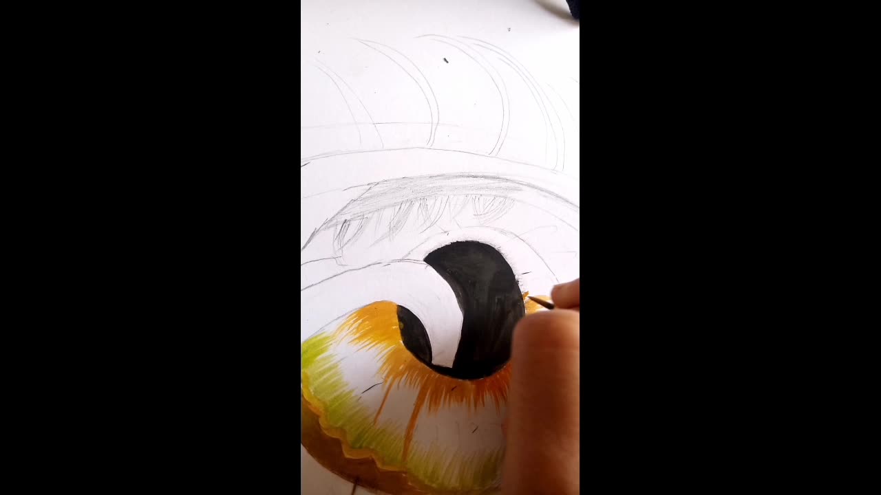 realastic eye painting