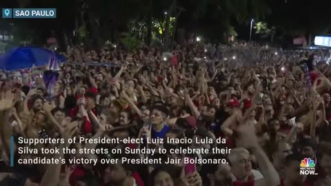 Supporters Of Brazil’s President-Elect Lula da Silva Celebrate Victory Over Bolsonaro