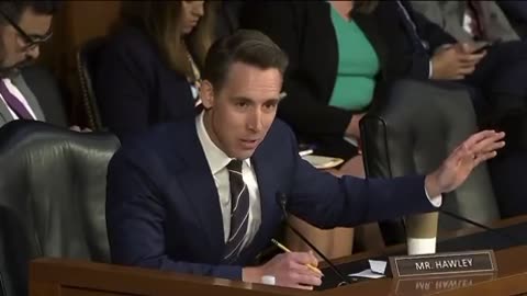 Josh Hawley goes to work
