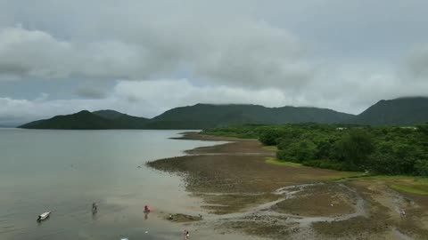 餐餐渣流灘 ~ MAVIC AIR 2 航拍 之 西沙茶座對出的泥涌石灘