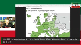 Live 229: L'OTAN provoque la Russie depuis 35 ans; Maintenant, Putin peut-il éviter la 3e G. M.?