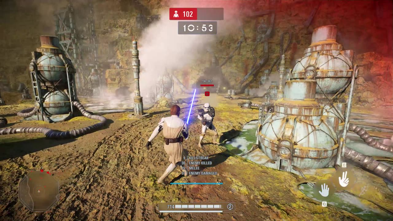 SWBF2 2017: Arcade Onslaught Obi Wan Kenobi Kessel Gameplay