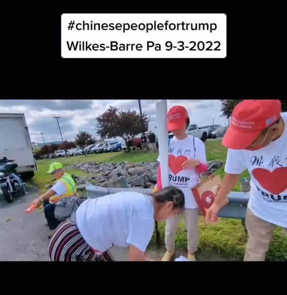 We came from China and we love President Trump!