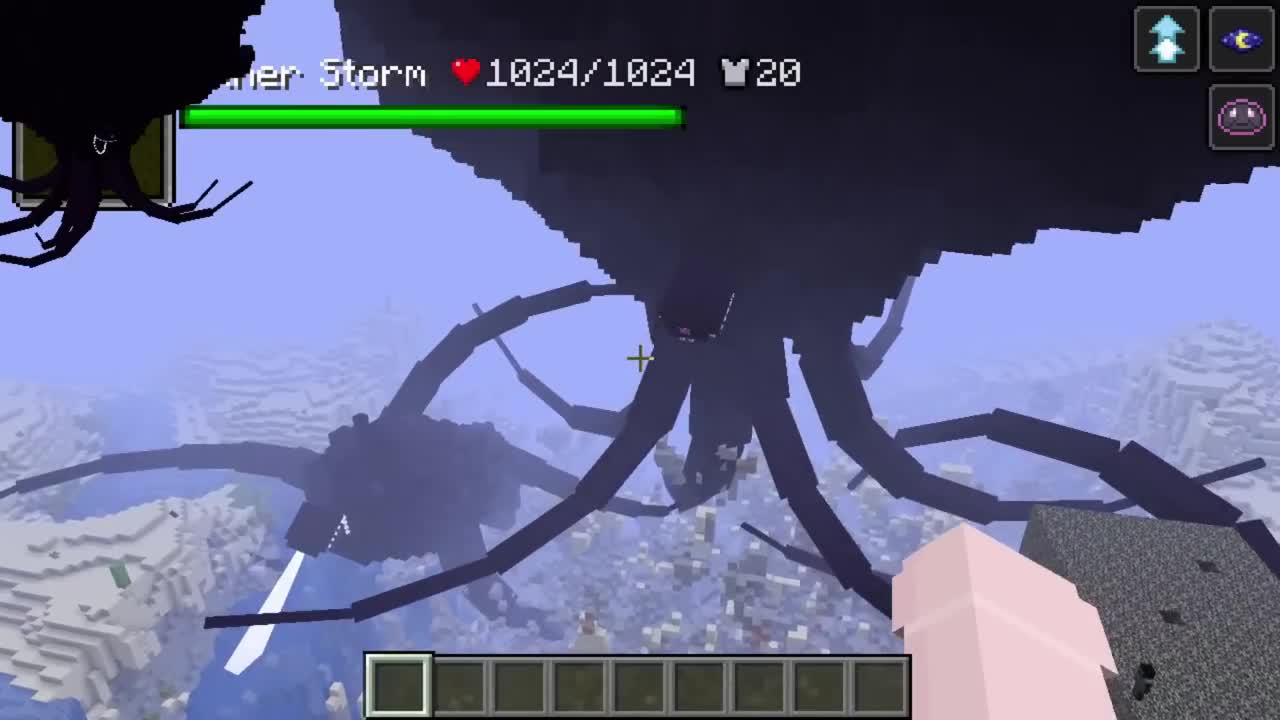 all Herobrine creepypasta mobs vs Wither Storm 7 STAGE in minecraft10