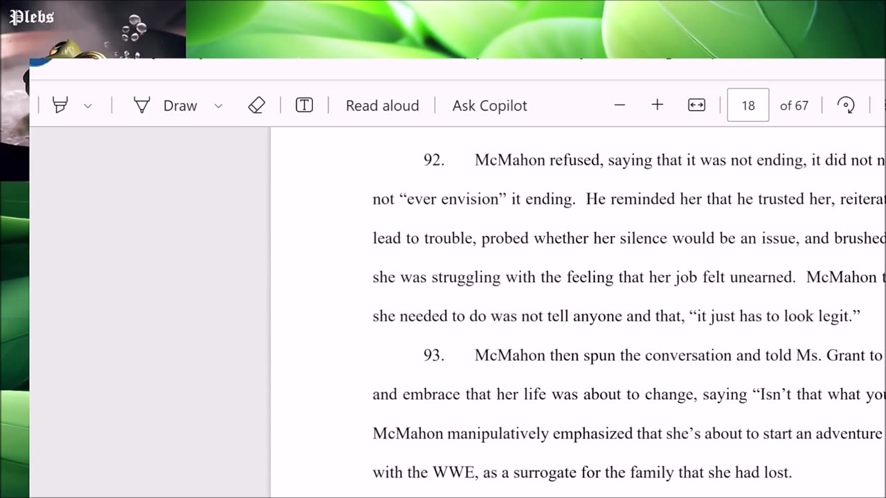 The Tale of Mr Fizzywig Part 2. Allegations against Vince McMahon.