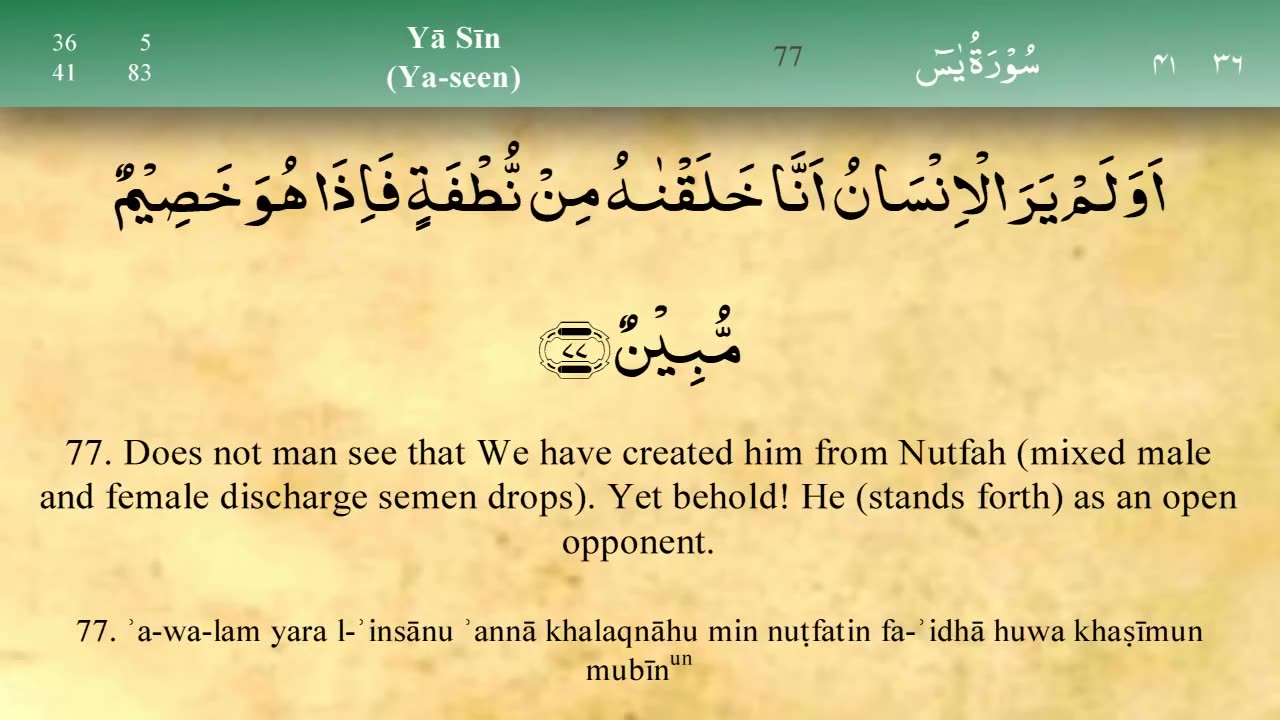 036 Surah Ya Seen by Mishary Al Afasy