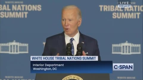 BIDEN: "My administration is moving ahead on a 10-year plan to revive Native languages."