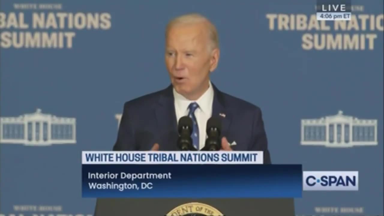 BIDEN: "My administration is moving ahead on a 10-year plan to revive Native languages."