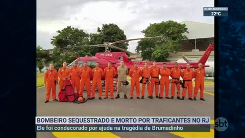 Bombeiro é sequestrado e morto por traficantes no RJ | SBT Brasil (17/11/22)