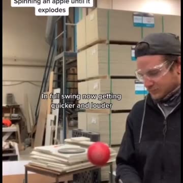 Apple explodes spinning