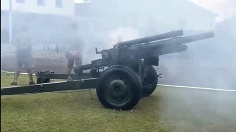 Brazilian Army celebrated 80th Anniversary of Artillery Shooting.