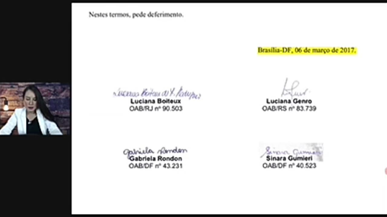 Luciana genro foi uma das que assinaram o pedido para entrar com a ADPF 442 TODAS elas MULHERES.