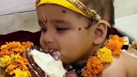 BABY EATING THE BUTTER