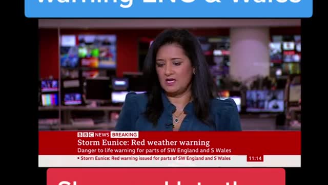 Red weather storm's warning ENG& Wales