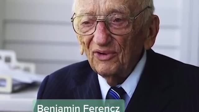 Benjamin Ferencz, Last Living Prosecutor in The Nuremburg Trials