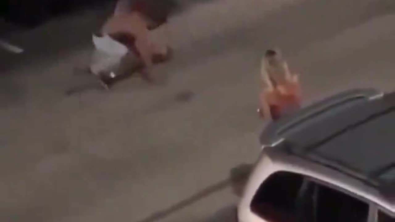 Couple Gets Wrecked In Street Fight