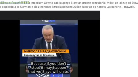 Słowacki poseł ma dla Imperium Gówna zabijającego Słowian proste przesłanie 24.01.17